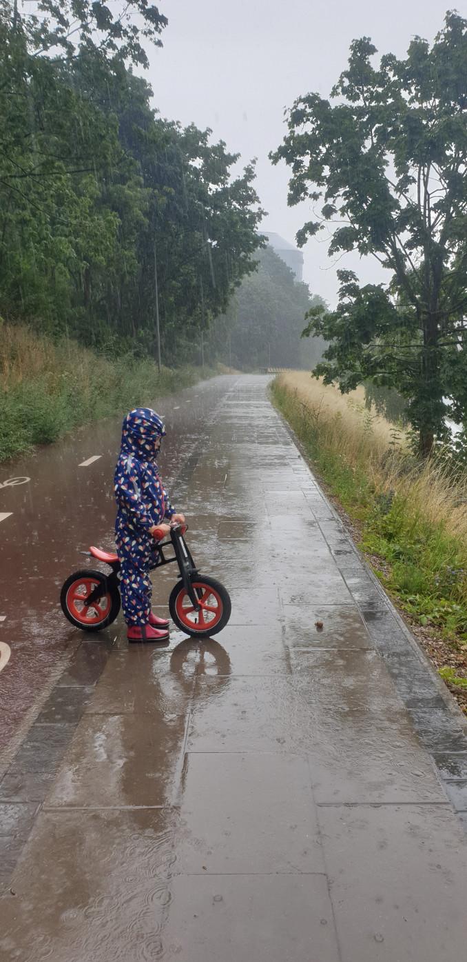 Lina savo šeimos pavyzdžiu tvirtina, kad blogo oro nebūna.